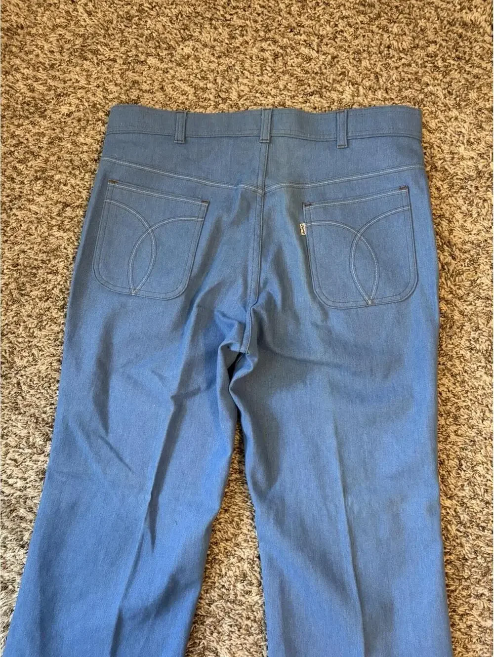 VTG Levi’s Light Wash Blue Relaxed Denim Skosh More Room Jeans Men’s Size 36x35